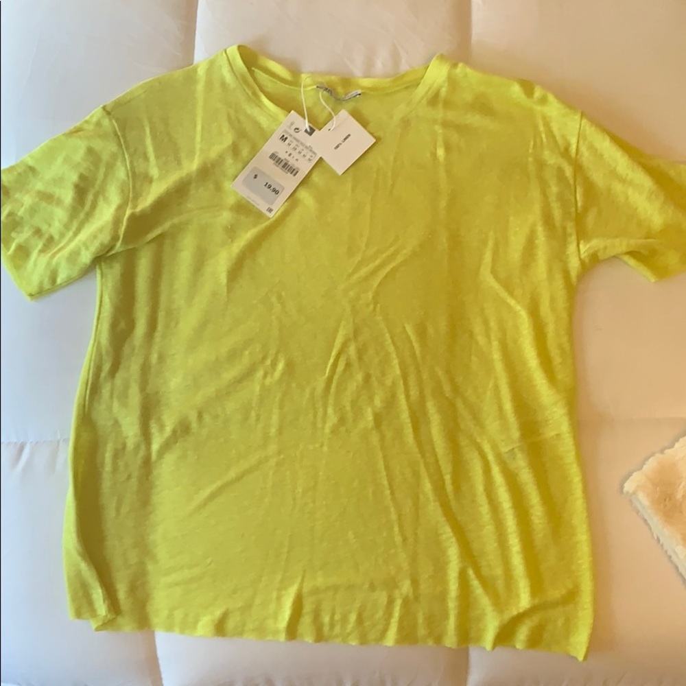 Chartreuse tee ZARA